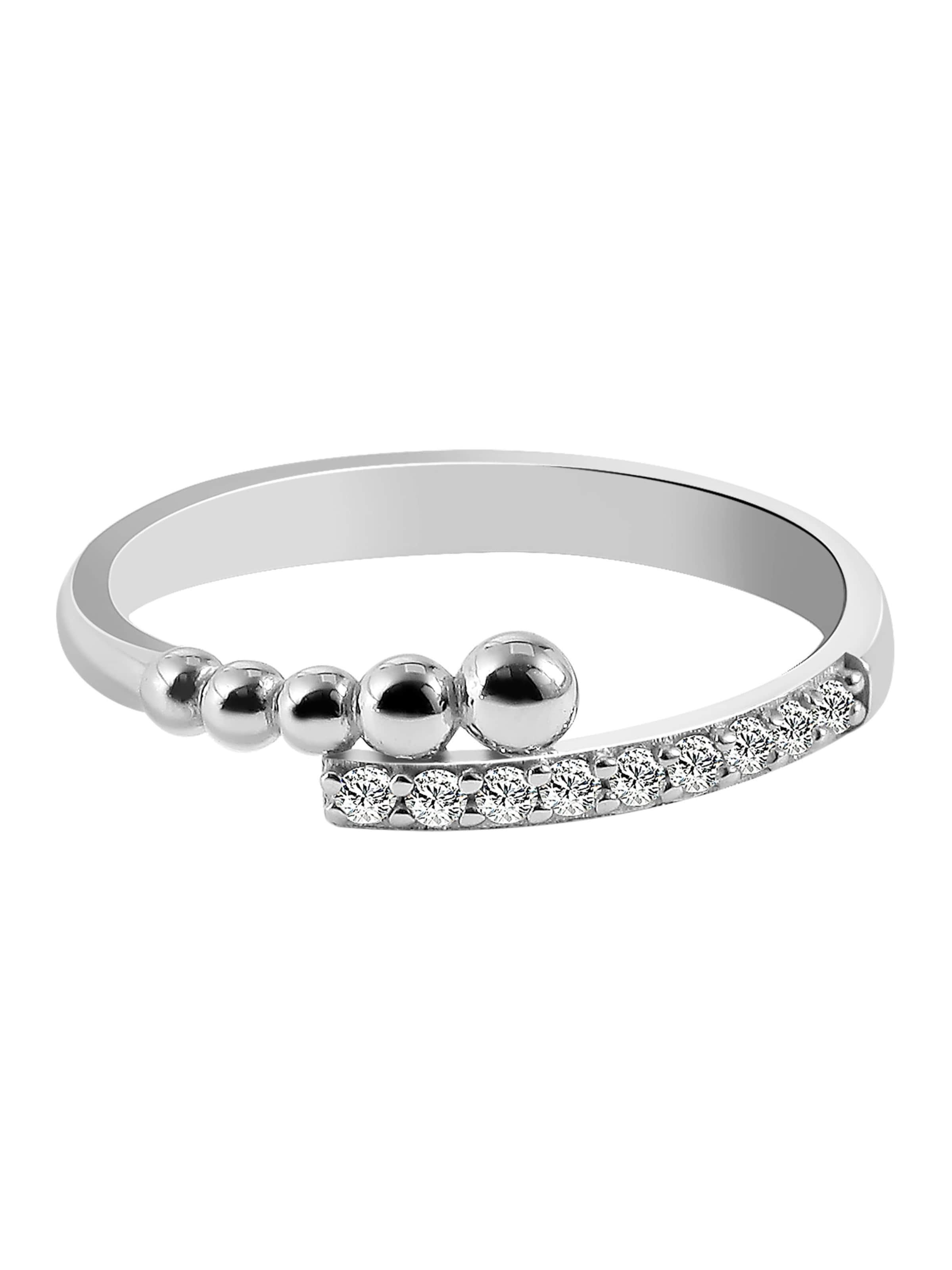 Akzent Ring 'Airin, 925 Sterlingsilber, langlebig' in Silver: front