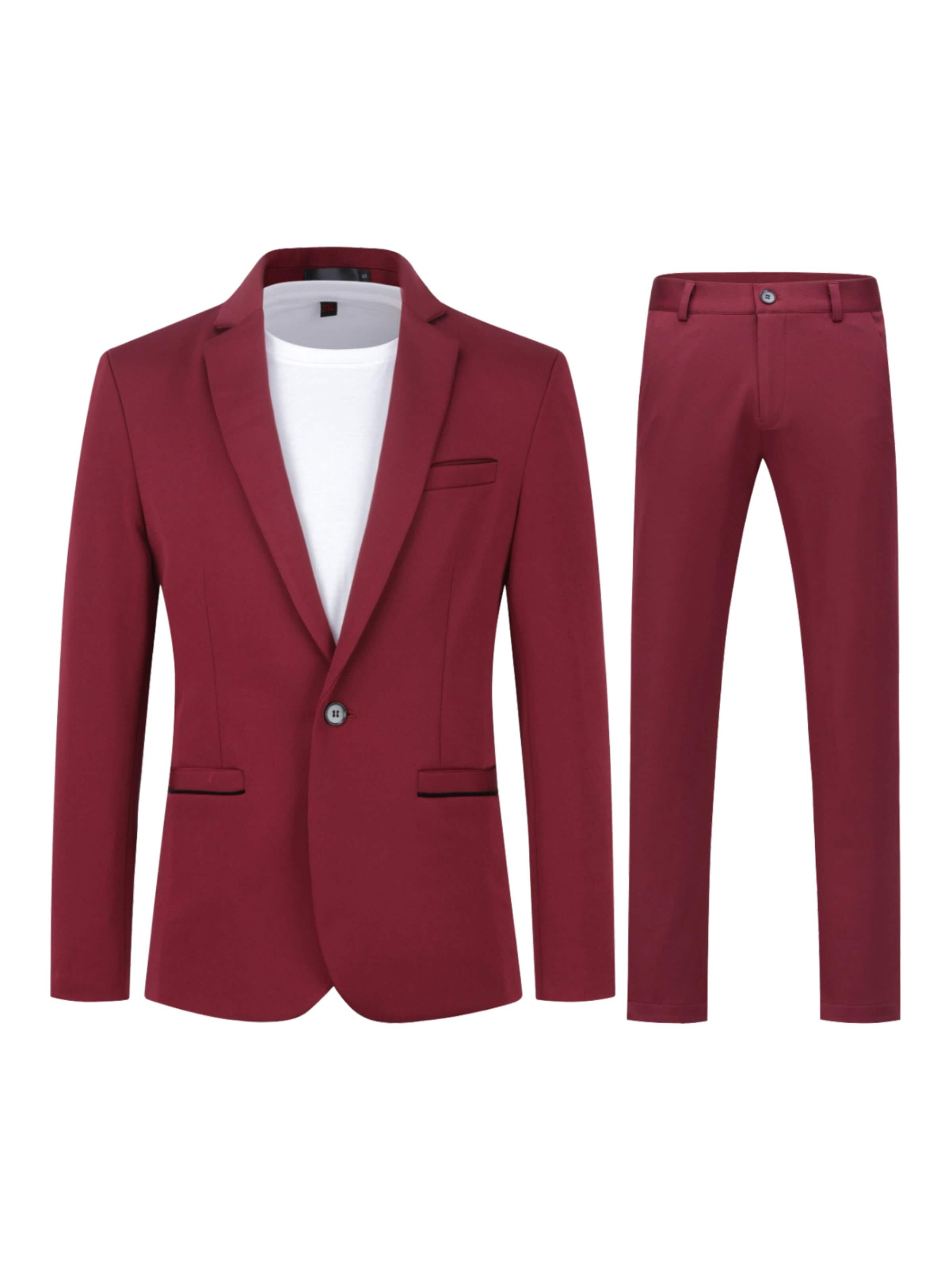 YOUTHUP Suit 'Einheit' in Red: front