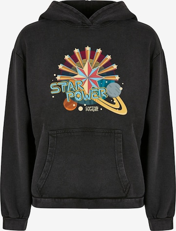 ABSOLUTE CULT Sweatshirt 'Captain Marvel - Movie Star Power' in Black: front