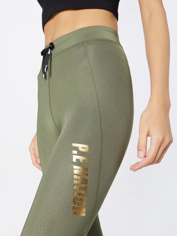 P.E Nation - Skinny Leggings 'ALL IN' em verde