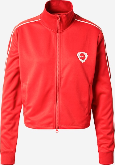 Nike Sportswear Sweatjakke i rød / hvid, Produktvisning