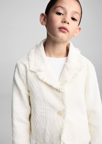 MANGO KIDS Knit Cardigan 'Nica' in Beige