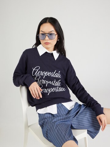 AÉROPOSTALE Sweatshirt in Blauw