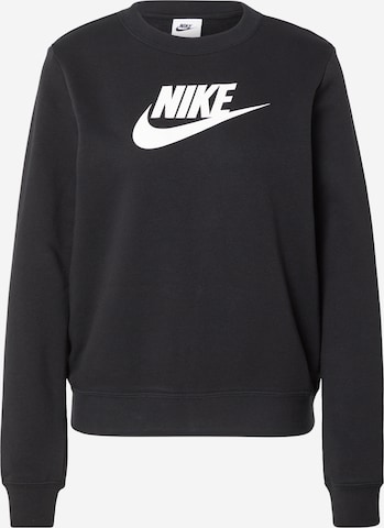 Nike Sportswear Athletic Sweatshirt in Black: front