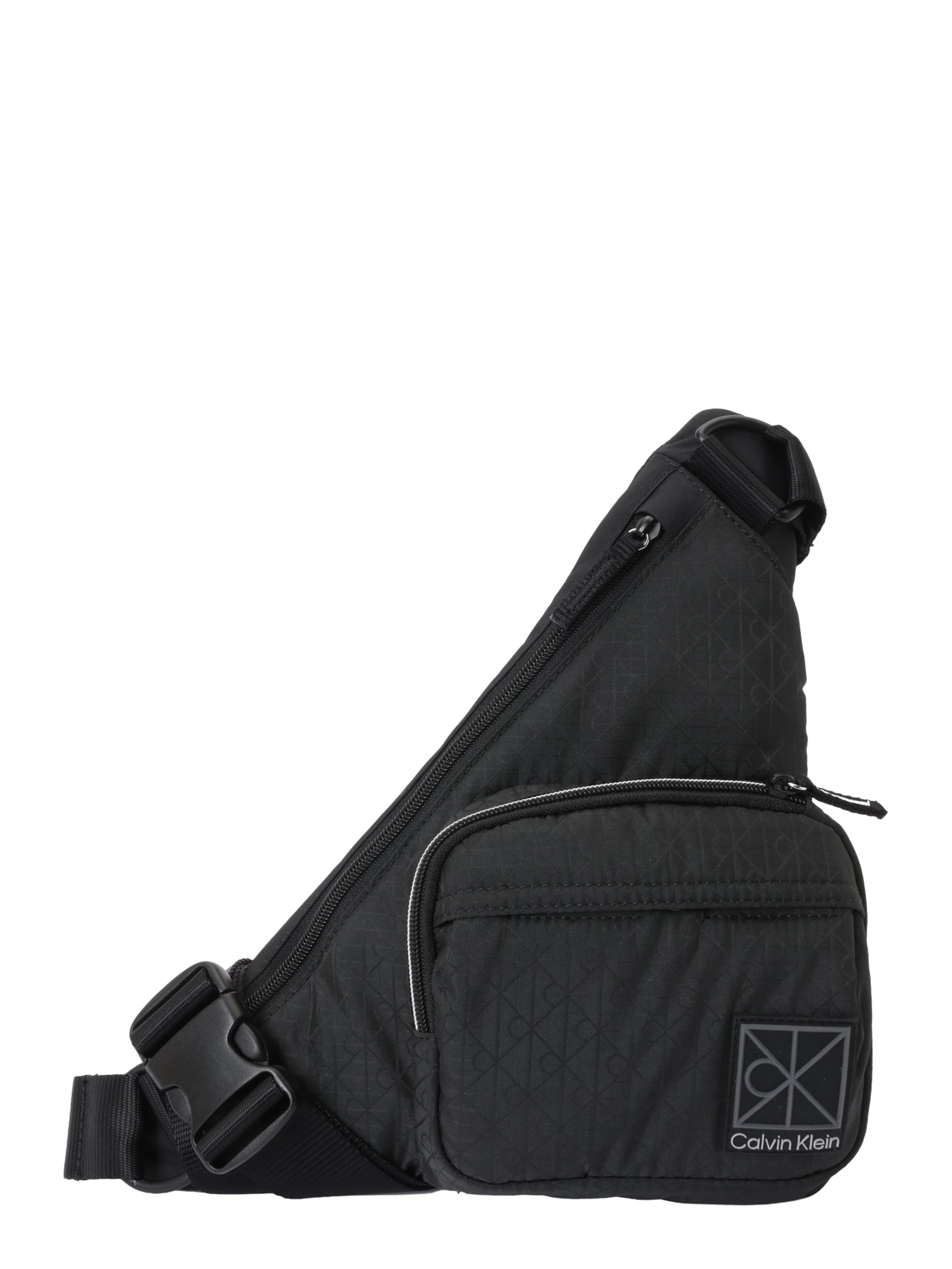 Calvin Klein - Mala de ombro em preto: frente