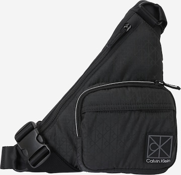 Calvin Klein - Mala de ombro em preto: frente