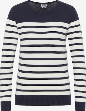 Pull-over DreiMaster Maritim en bleu : devant