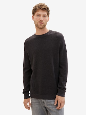 TOM TAILOR - Pullover em preto: frente