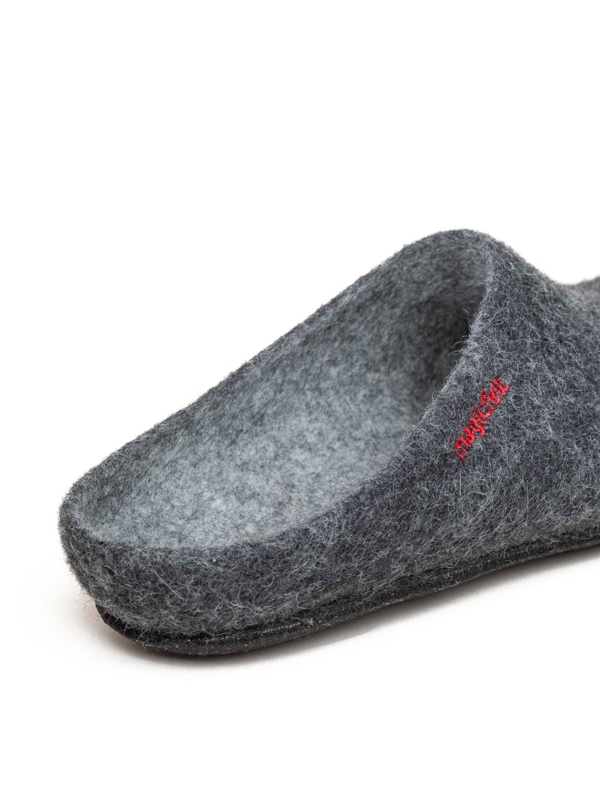 MagicFelt Slippers 'Filzpantoffel Magicfelt 709' in Grey
