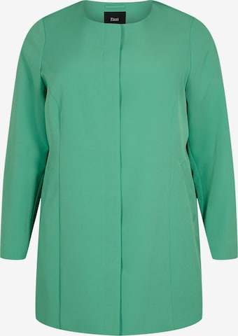 Manteau mi-saison 'SUMMER' Zizzi en vert : devant