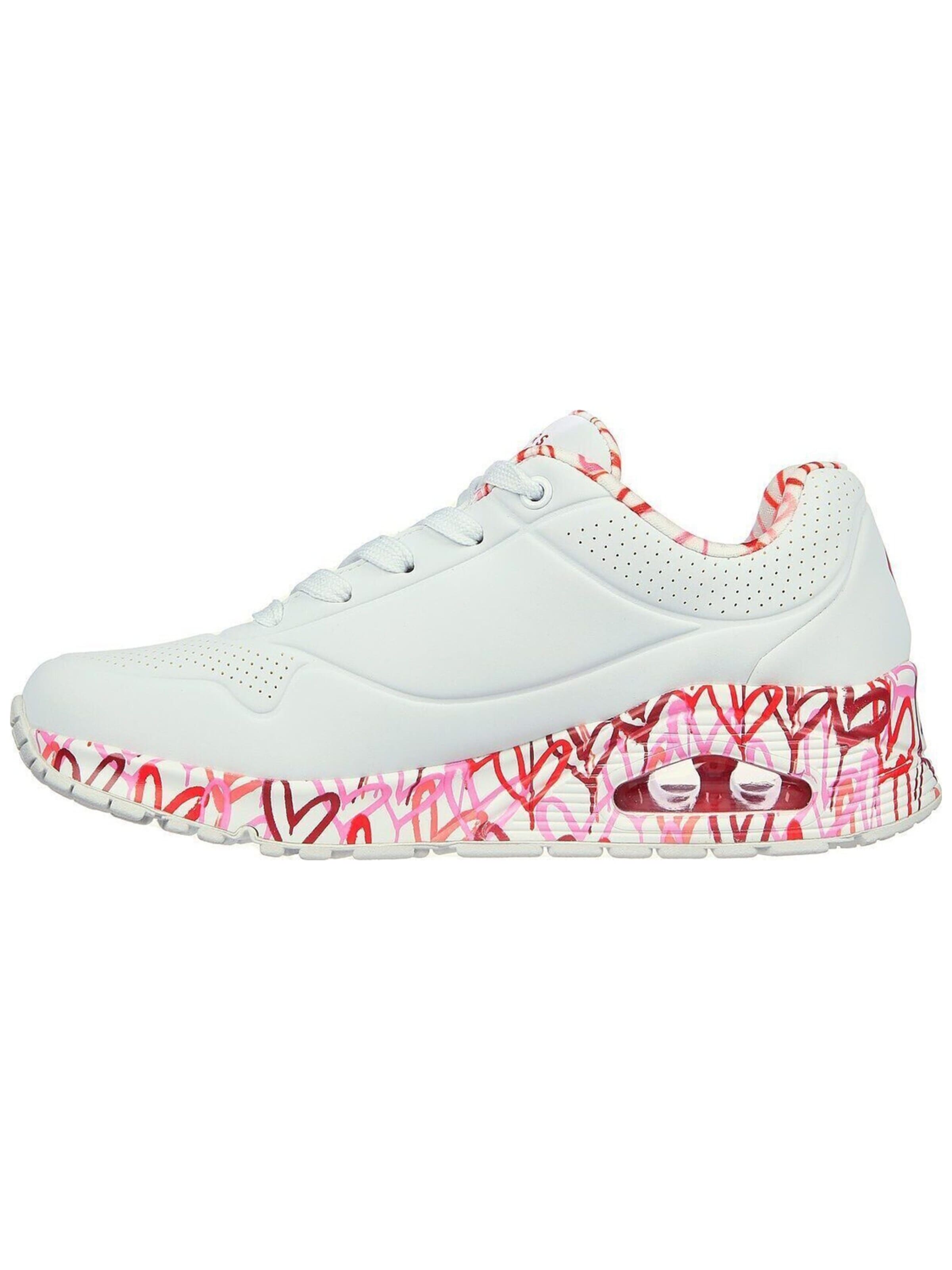 Sneaker bassa 'Uno-Loving Love' di SKECHERS in bianco