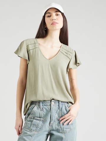 T-shirt 'MESA' VILA en vert : devant