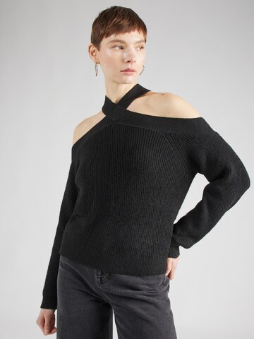 SOMETHINGNEW Sweater 'ALMI' in Black: front