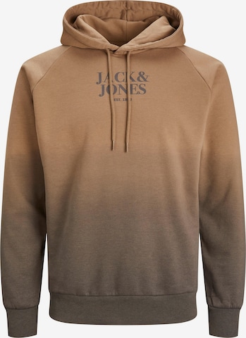JACK & JONESSweater majica 'FADE' - smeđa boja: prednji dio