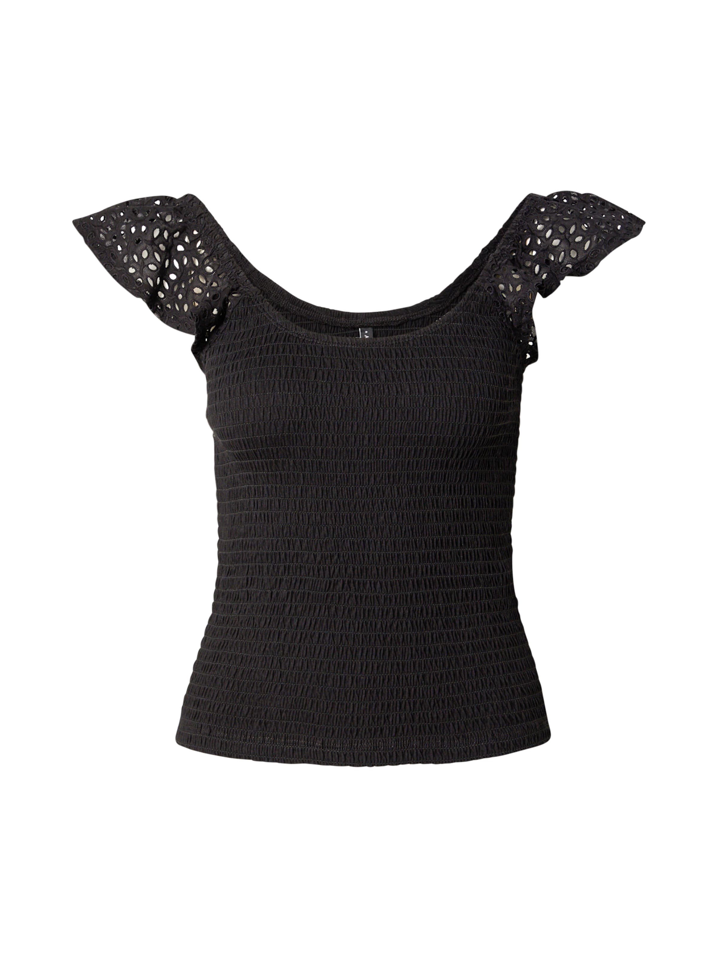 ONLY Топ 'ONLGWEN' в черно: отпред