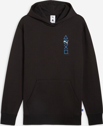 PUMA Sweatshirt 'PUMA X PLAYSTATION' in Black: front