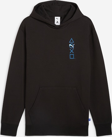 PUMA Sweatshirt 'PUMA X PLAYSTATION' in Schwarz: predná strana