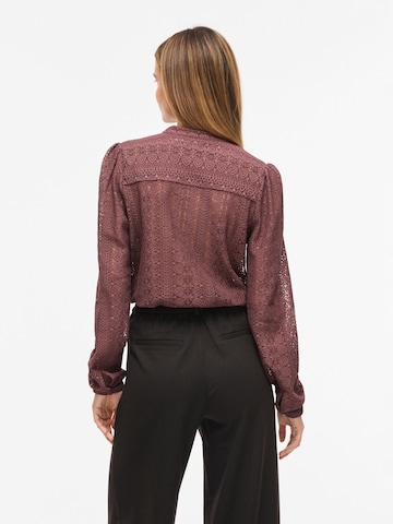 VILA Bluse 'VIChikka' i brun