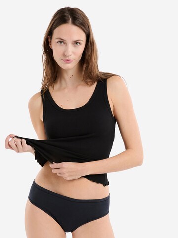 ETAM Pajama Shirt 'Bra' in Black