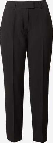 Coupe slim Pantalon à plis TAIFUN en noir : devant