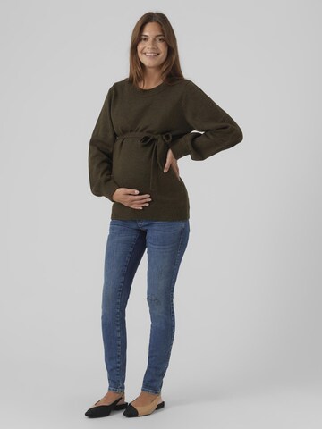 MAMALICIOUS Pullover 'New Anne' in Grün