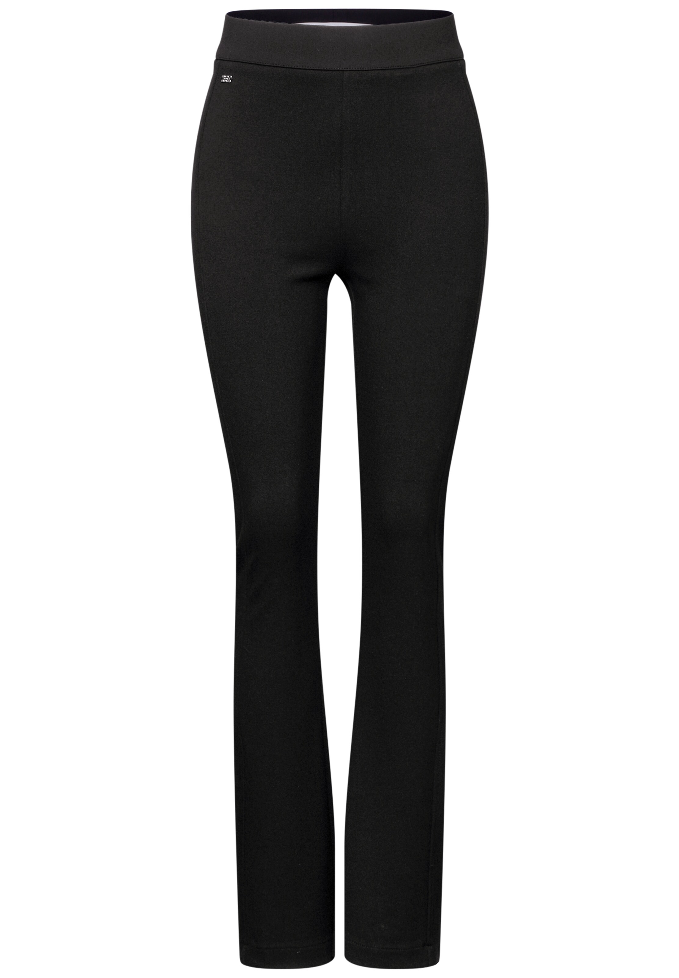 Street One Studio Bootcut Bootcut Hose in Schwarz: Vorderseite