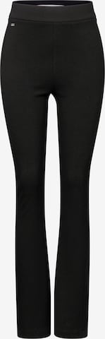 Street One Studio Bootcut Bootcut Hose in Schwarz: Vorderseite