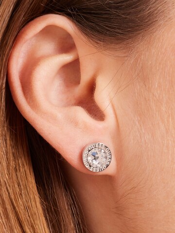 Boucles d'oreilles 'Color My Day' GUESS en argent : devant