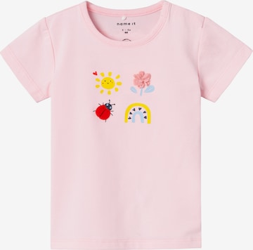 T-Shirt 'FUSSA' NAME IT en rose : devant