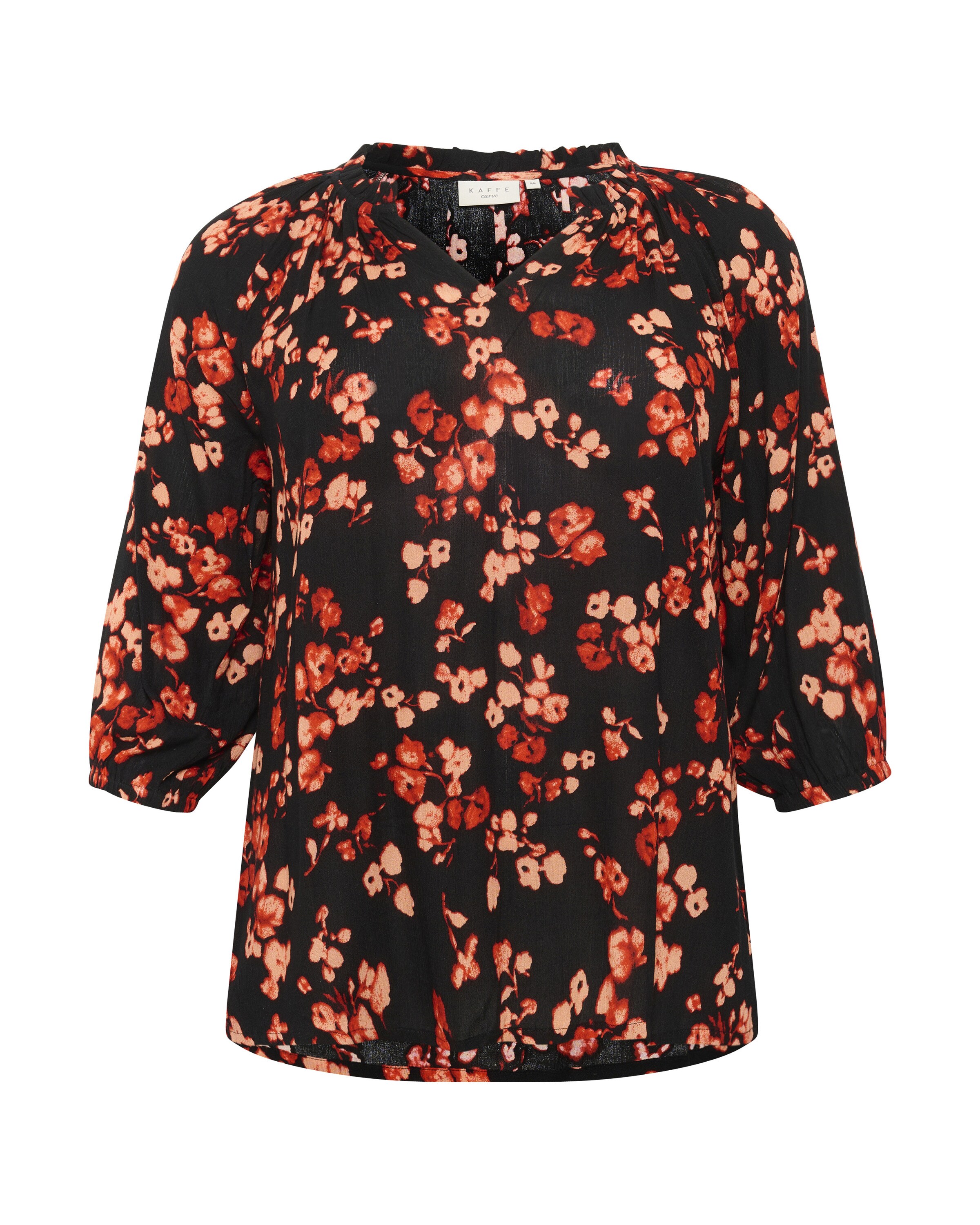 KAFFE CURVE Bluse 'Trine' i rød: forside