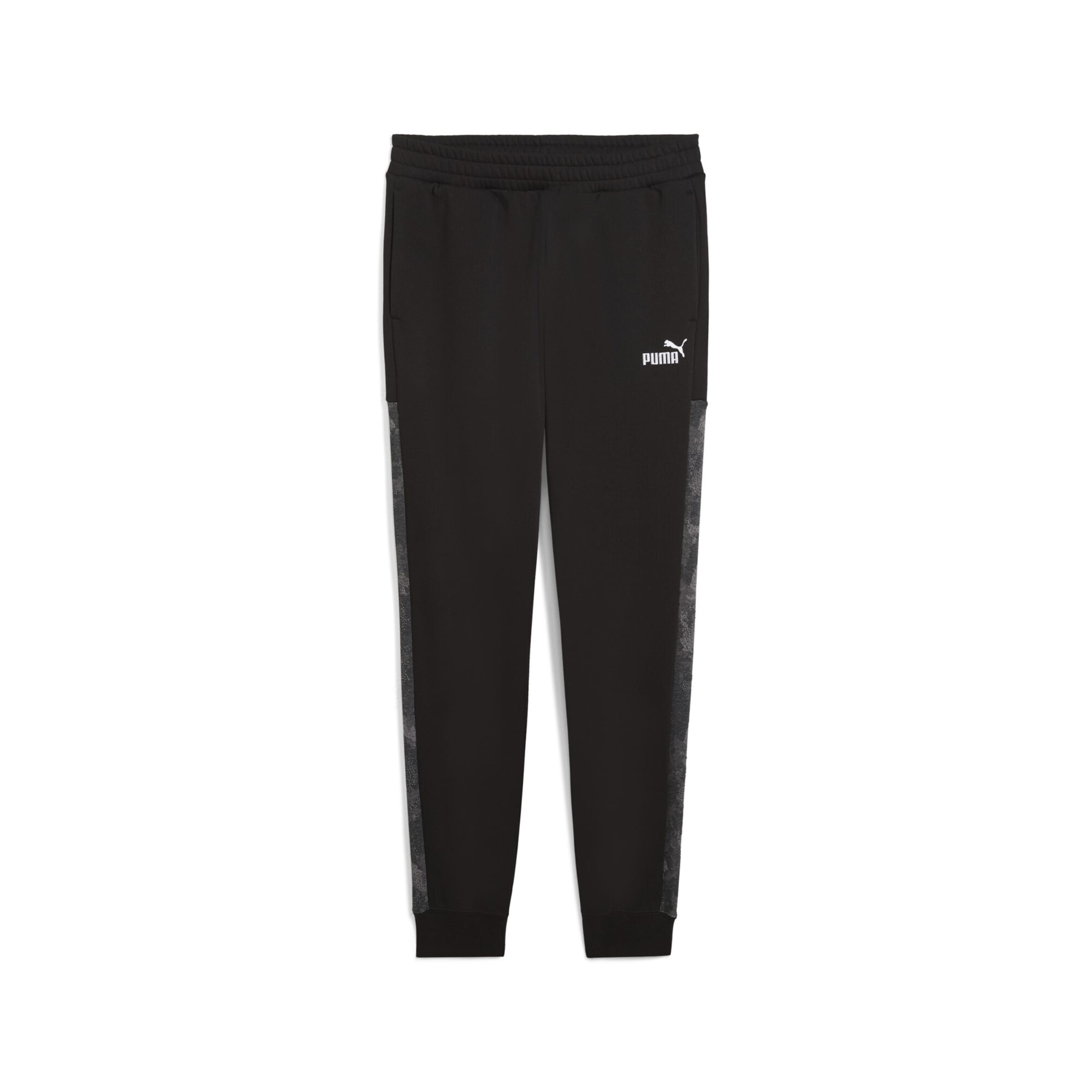 PUMA Tapered Sports trousers 'Essentials' in Black: front