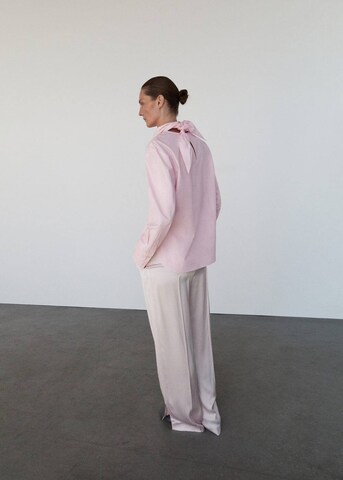 MANGO Wide leg Pants 'Berlin' in Pink