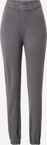 Missguided Normální Kalhoty – šedá: přední strana