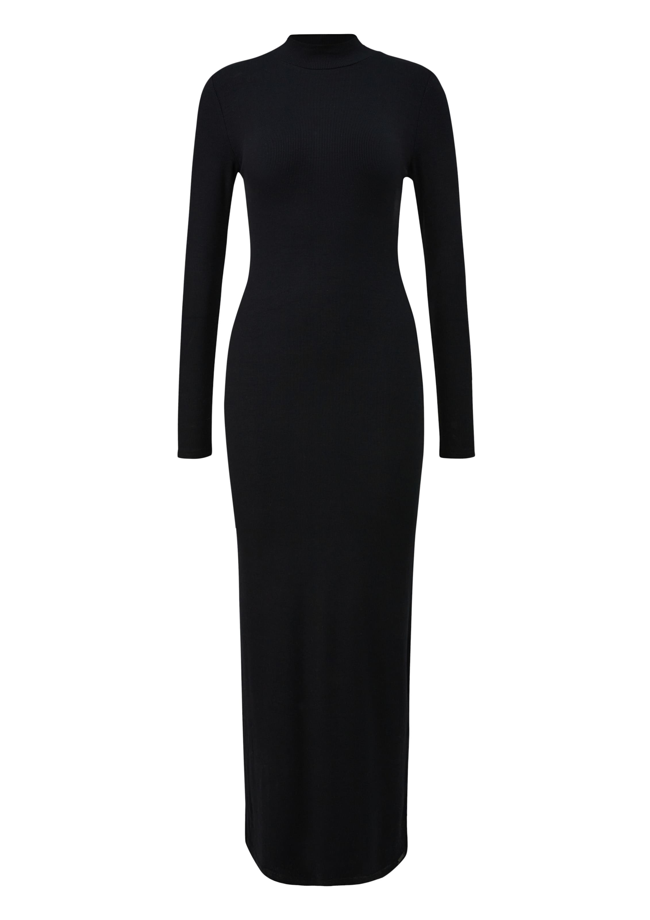 Robes en maille QS en noir : devant