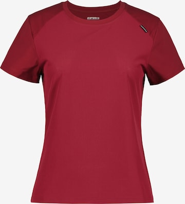 ICEPEAK Funkcionalna majica 'Dummer' | rdeča barva: sprednja stran