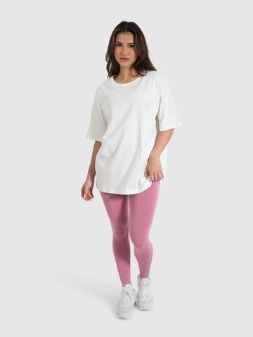 T-shirt 'Payton' Smilodox en beige