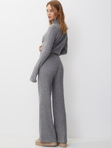 Pull&Bear Wide leg Pants in Grey