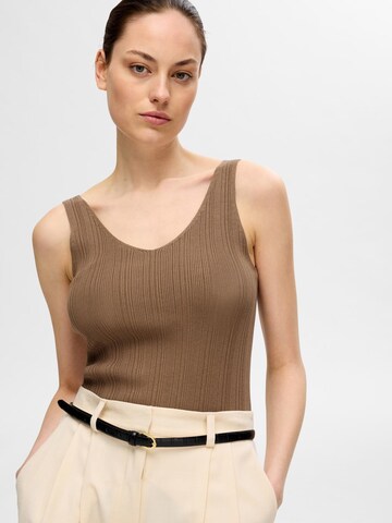SELECTED FEMME Top 'Trixie' in Braun