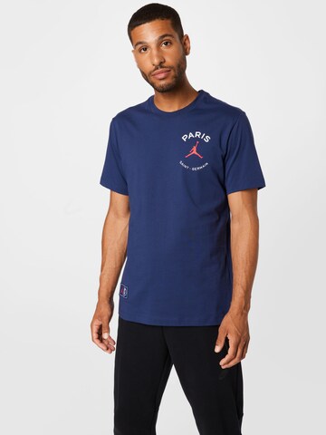 T-Shirt Jordan en bleu : devant