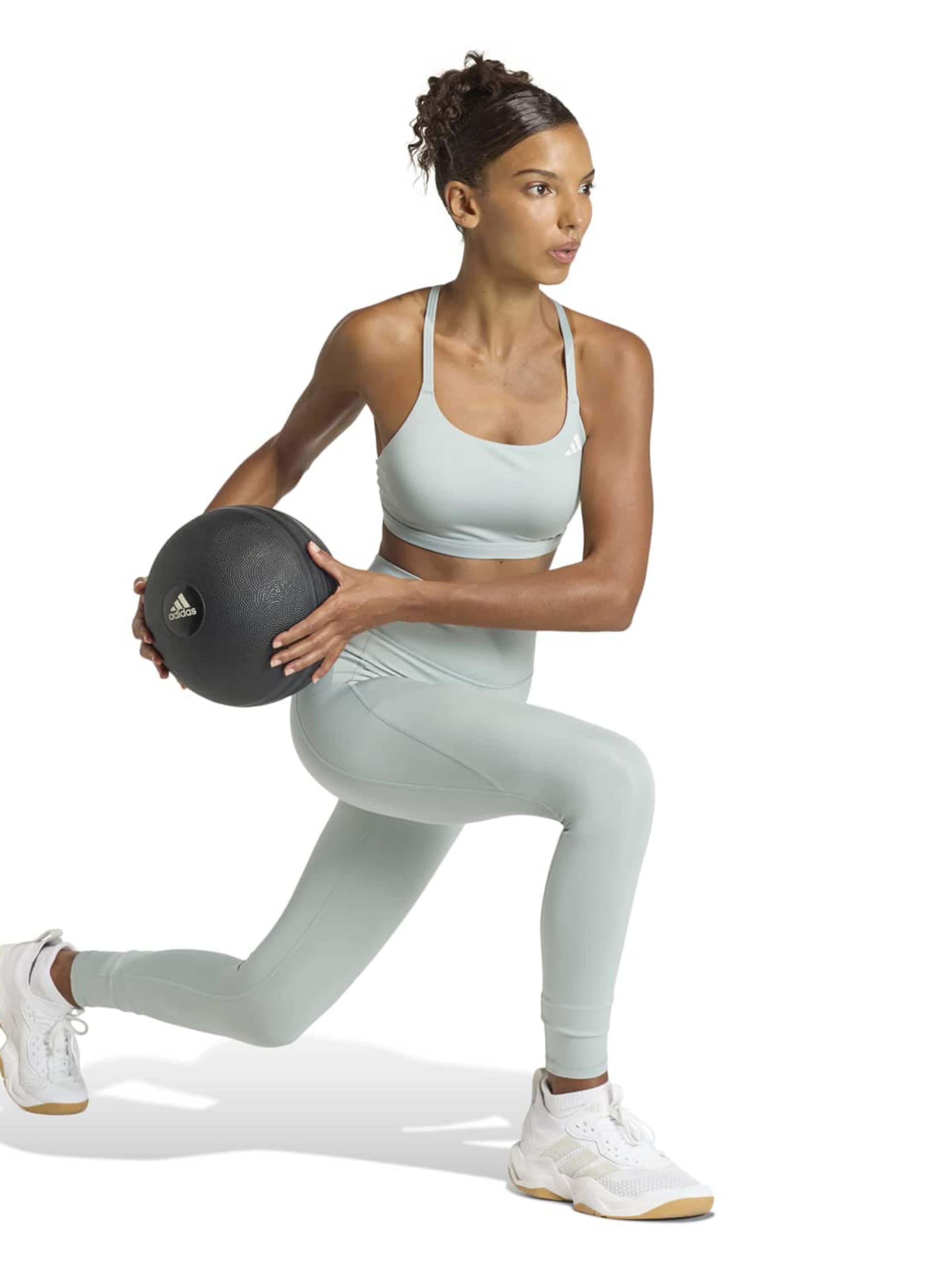 ADIDAS PERFORMANCE Bustier Sport-BH 'OPT ESS' in Grün