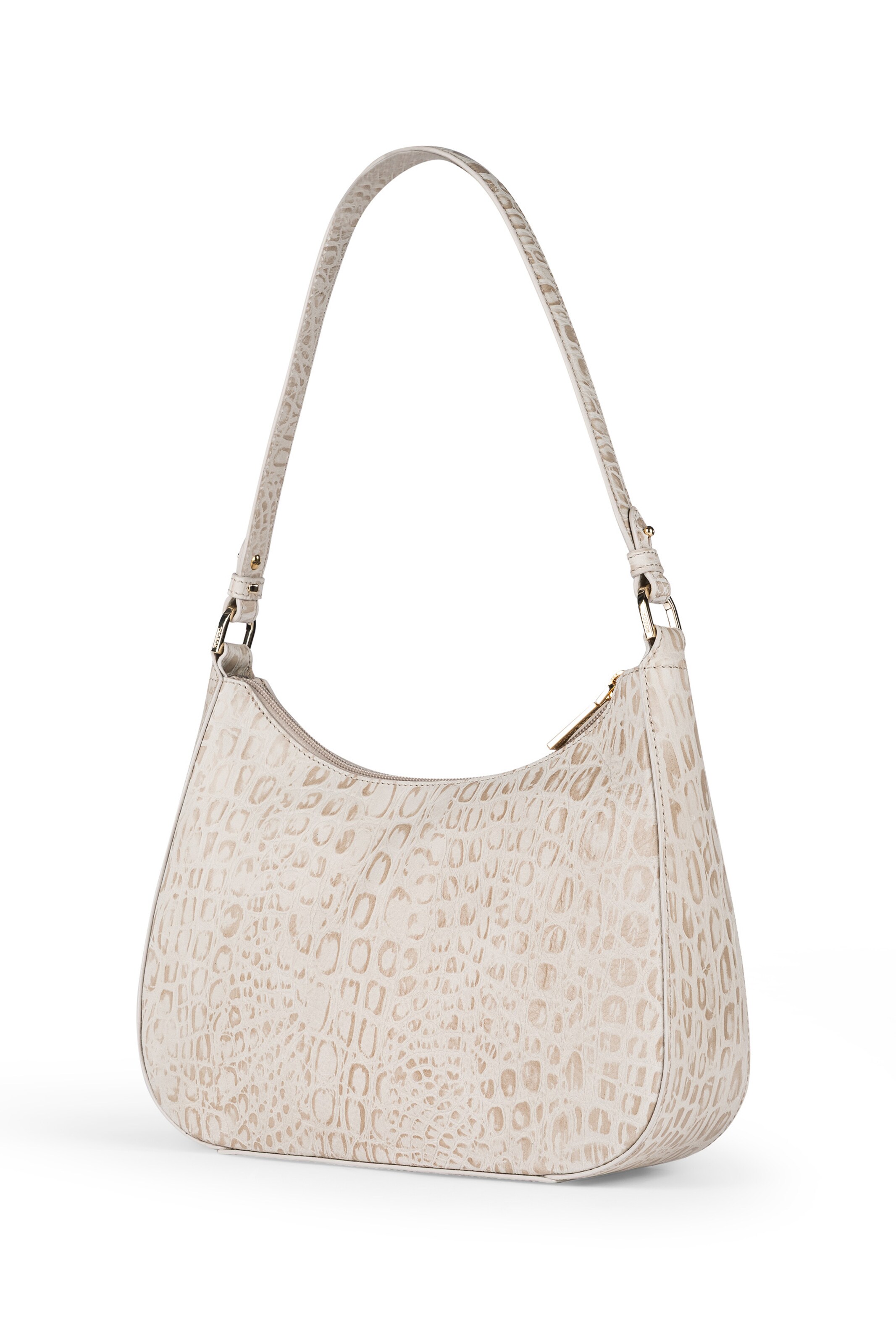 Borsa a spalla 'CLEO SCHULTERTASCHE CROCO SMALL' di Roeckl in beige