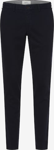 Hiltl Tapered Chino Pants ' Thiago ' in Blue: front