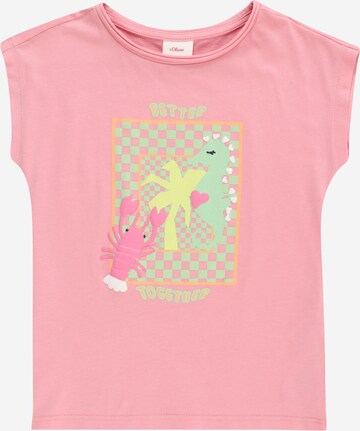 T-Shirt s.Oliver en rose : devant