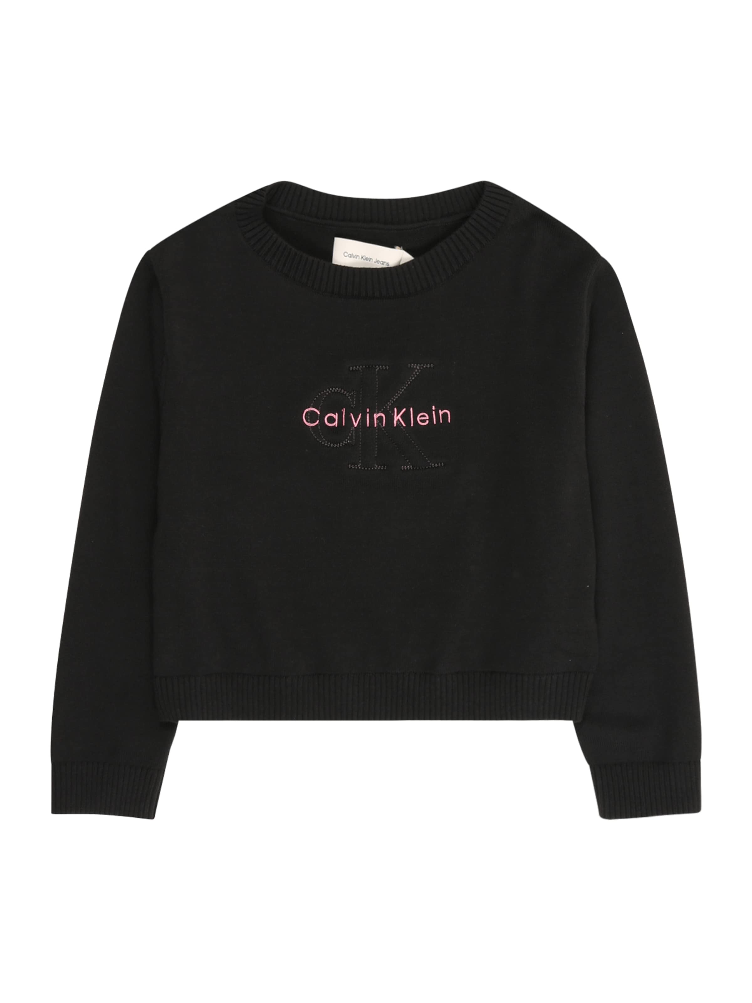 Calvin Klein Jeans Пуловер в черно: отпред