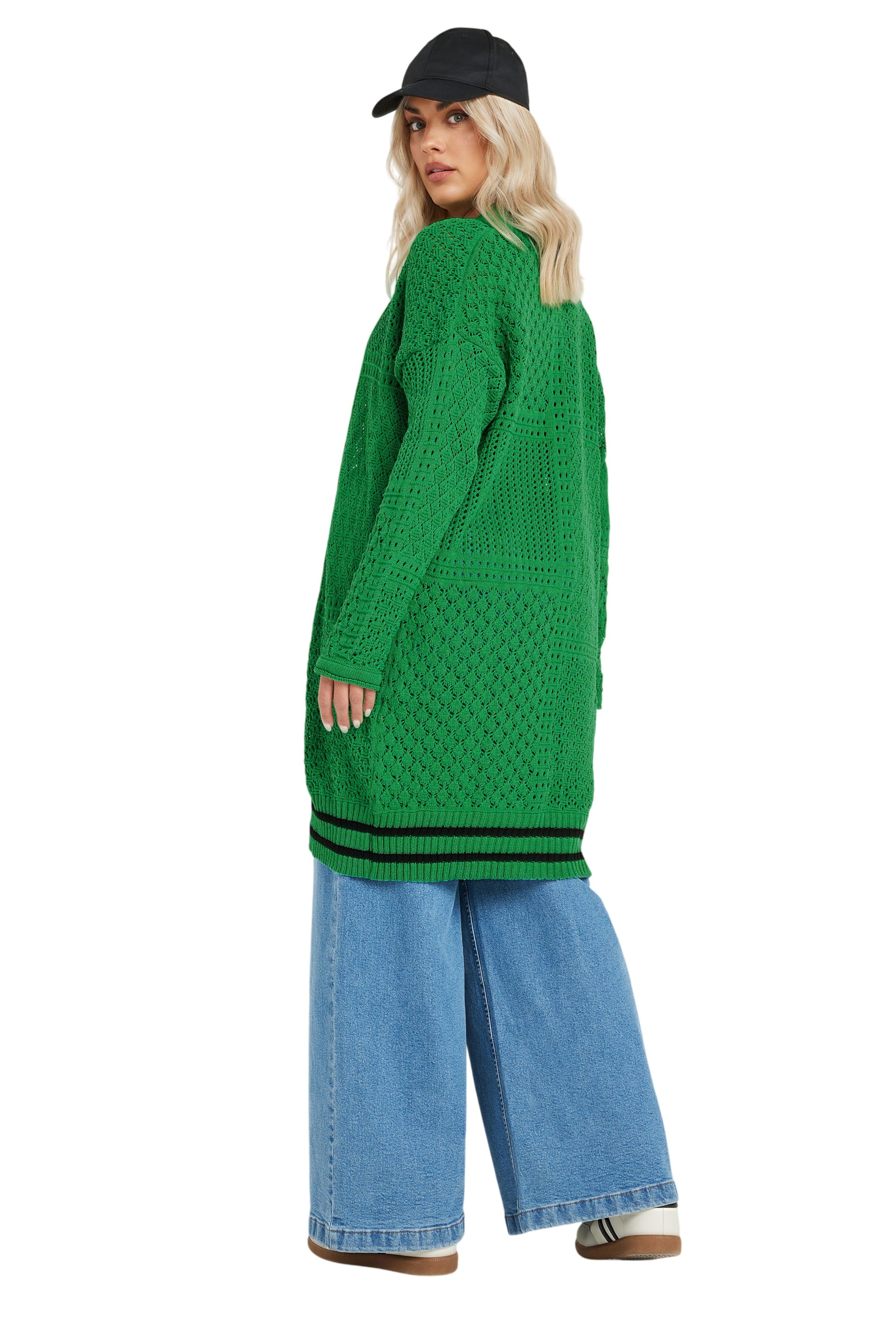 Stil Diva Strickjacke in Grün