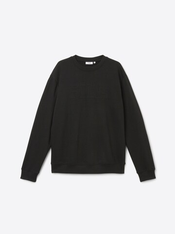 FILA Sweatshirt 'COREDO relaxed varsity brushed sweatshirt' in Zwart