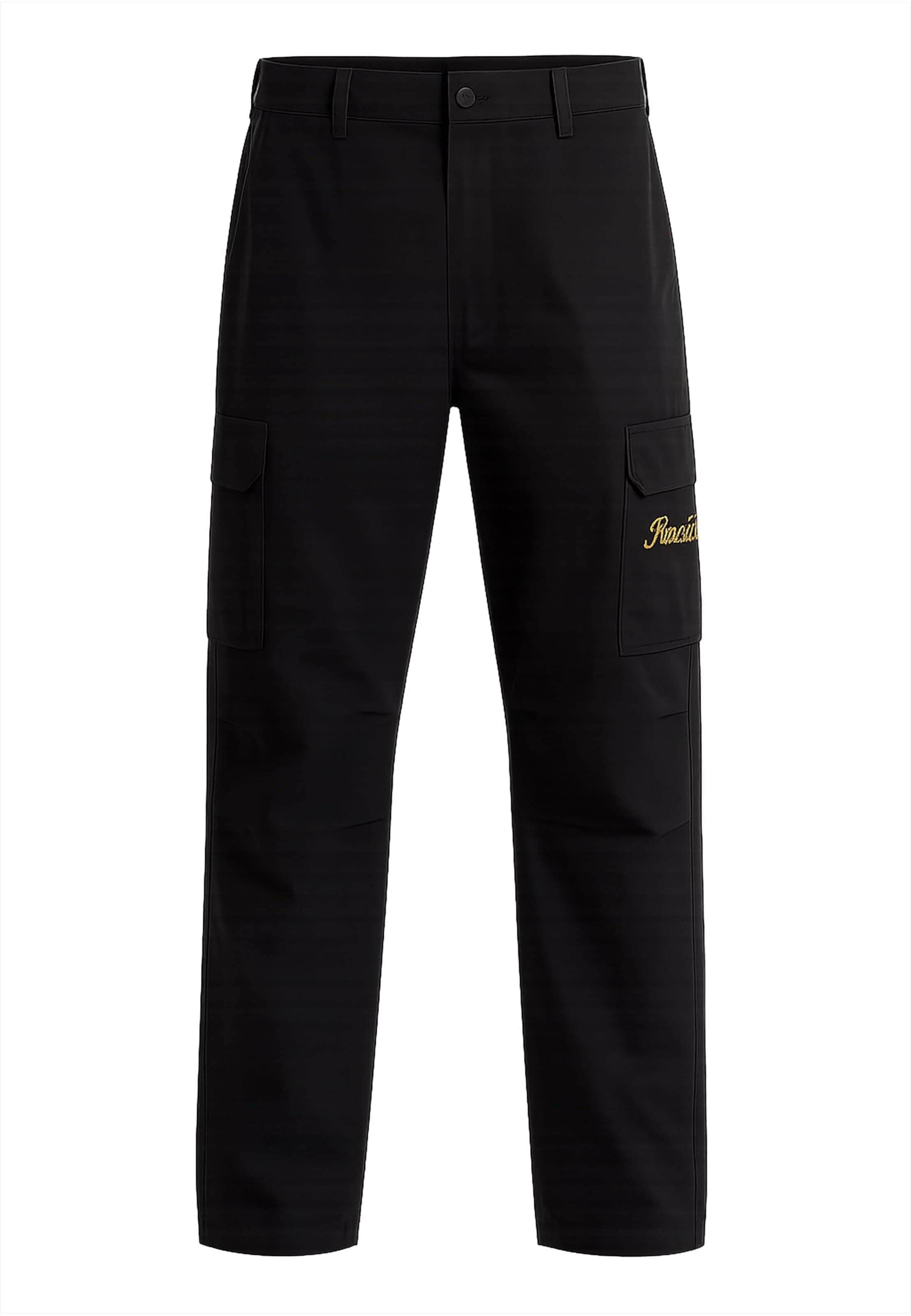 Regular Pantalon cargo ROCAWEAR en noir : devant