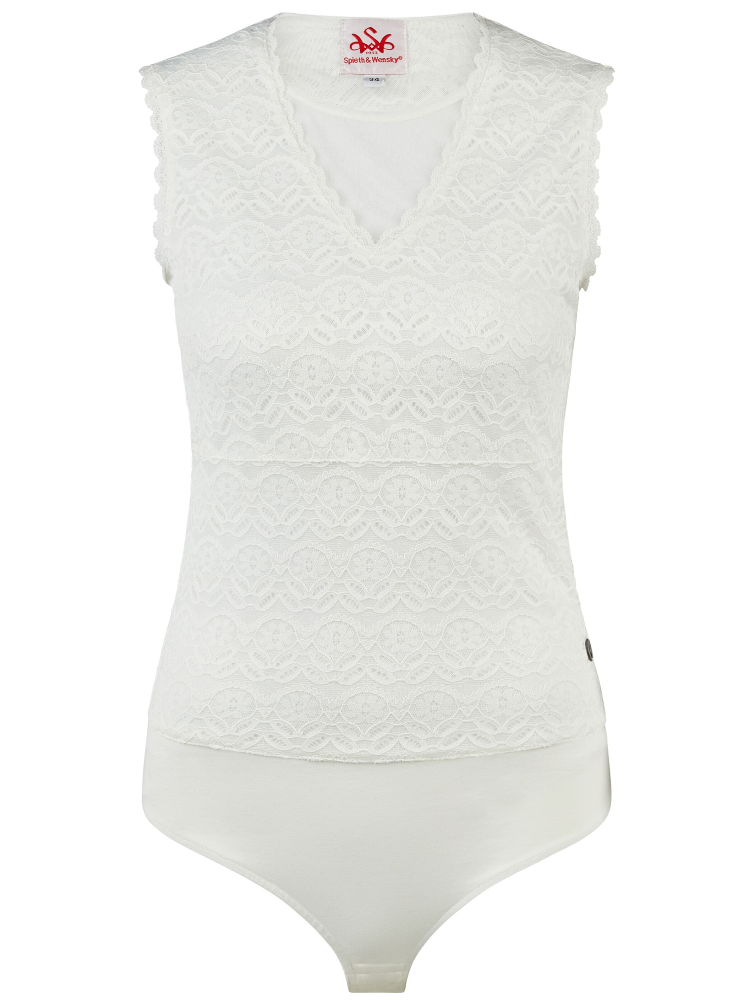 SPIETH & WENSKY Klederdracht blouse 'Harriet' in Wit: voorkant