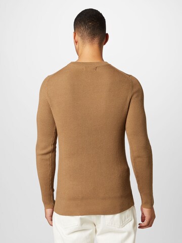 JACK & JONES Sweater 'PERFECT' in Brown