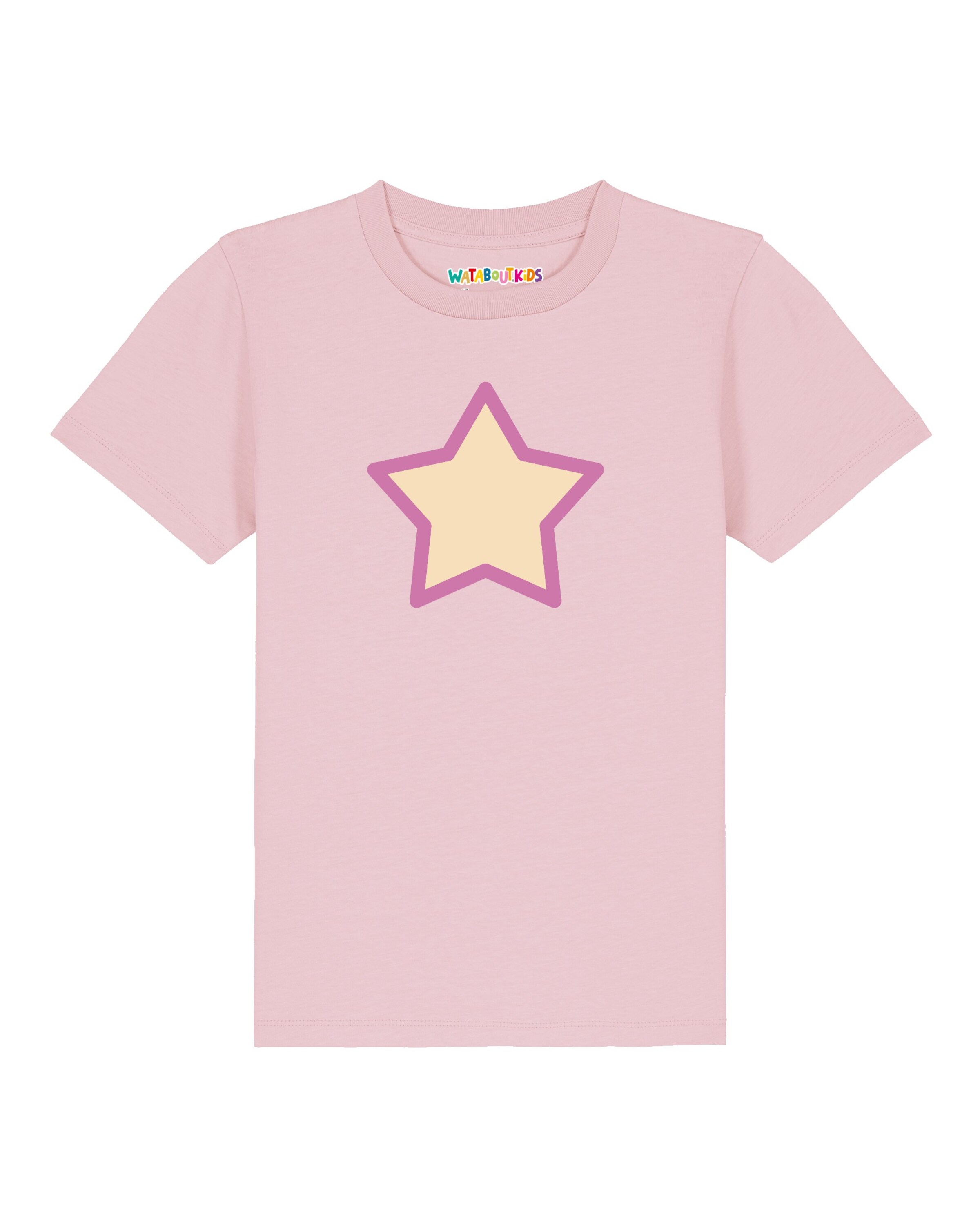T-Shirt 'Stern' watabout.kids en rose : devant